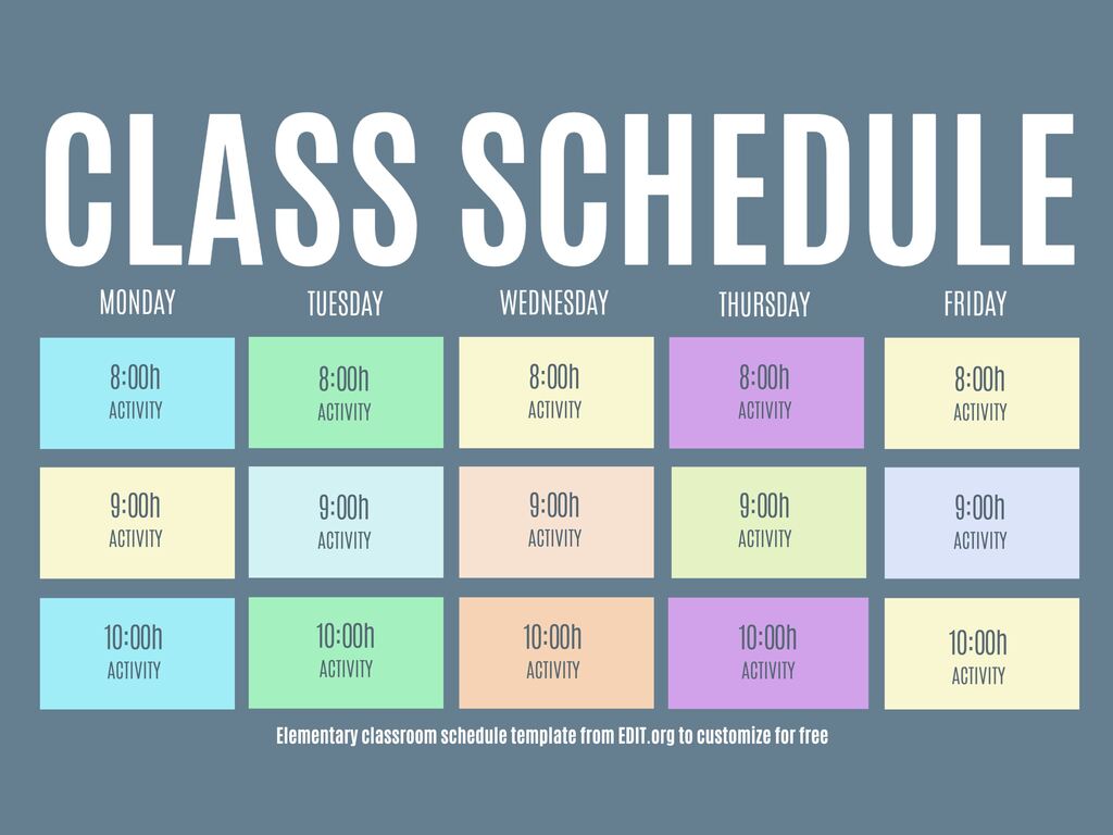 Block Schedule