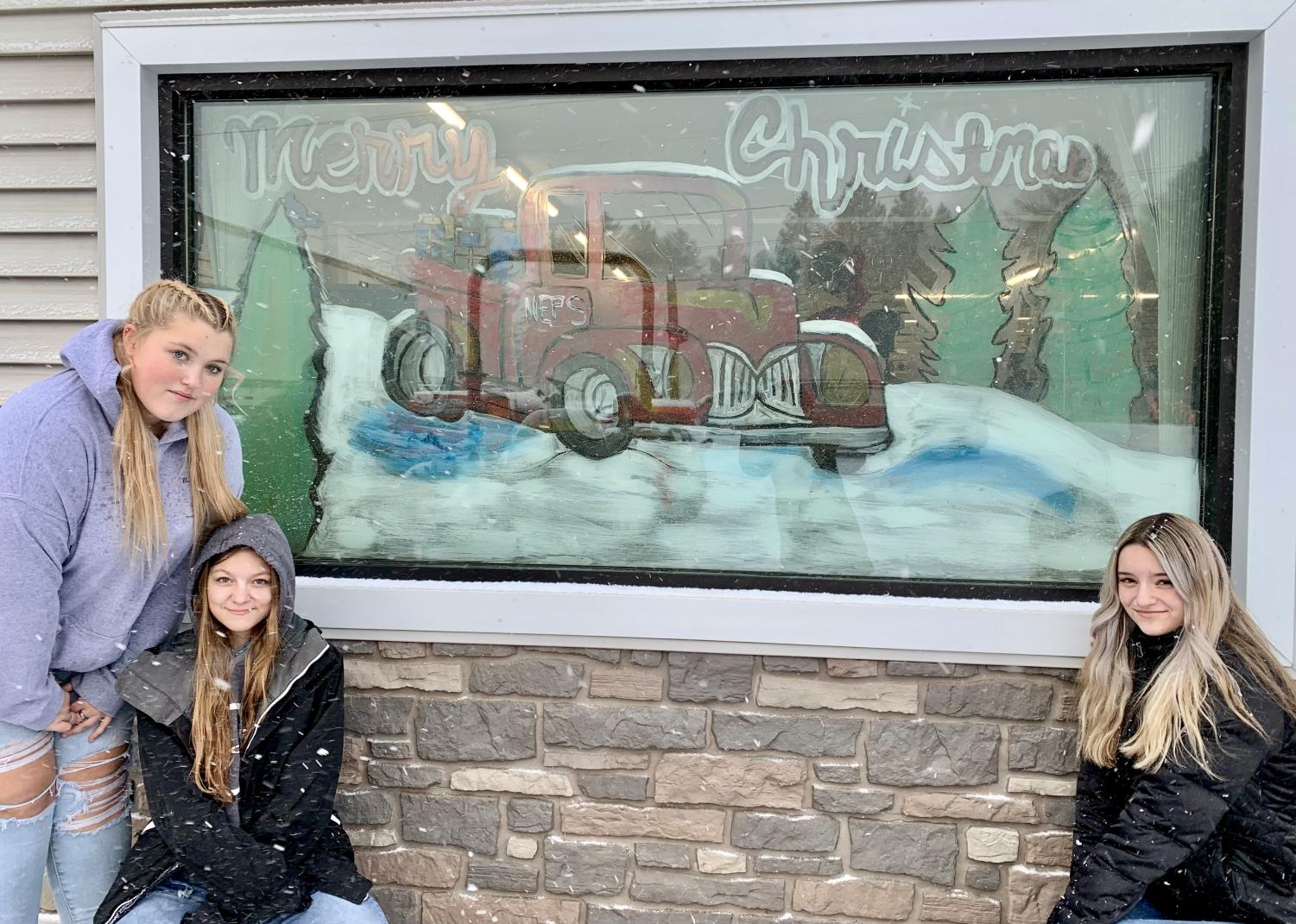 Window painting at Coventry