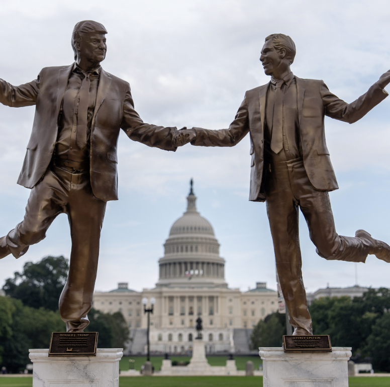 Trump-Epstein Statue Removed After Appearance in D.C